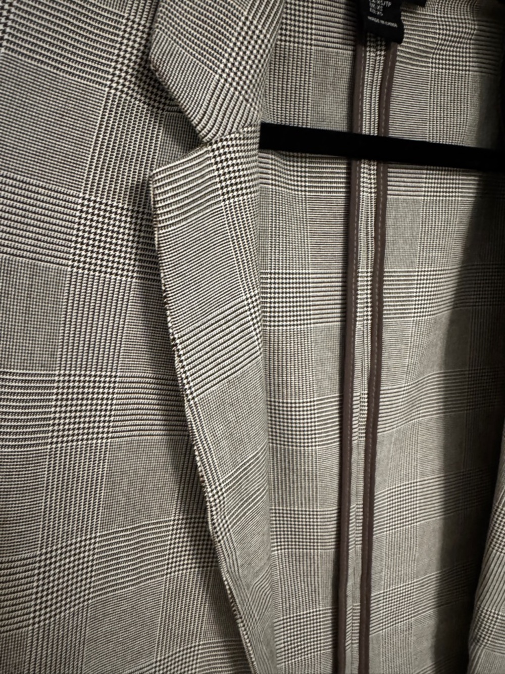 Rachel Zoe Gray Plaid Open-Front Blazer - Picture 5 of 5